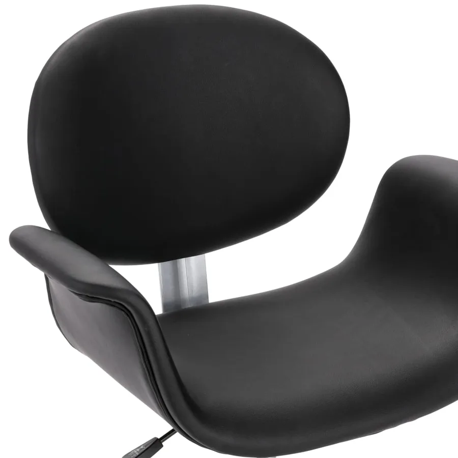 Chaises pivotantes à manger lot de 6 noir similicuir - 7