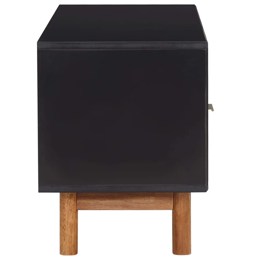 Meuble TV 100x35x45 cm Bois d'acacia massif et MDF - 3