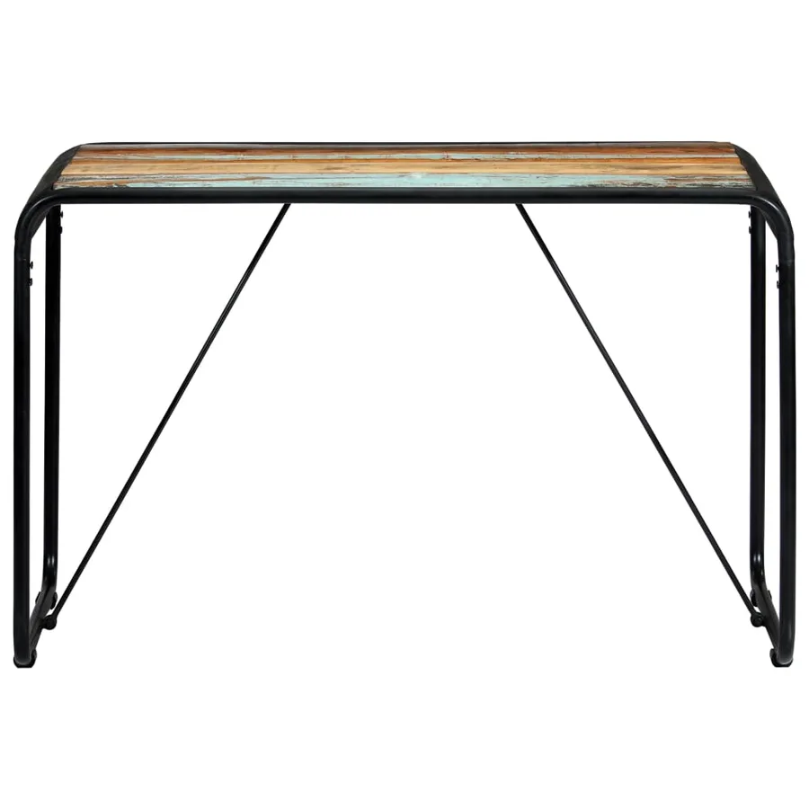 Table de salle à manger 118x60x76cm Bois de récupération massif - 2