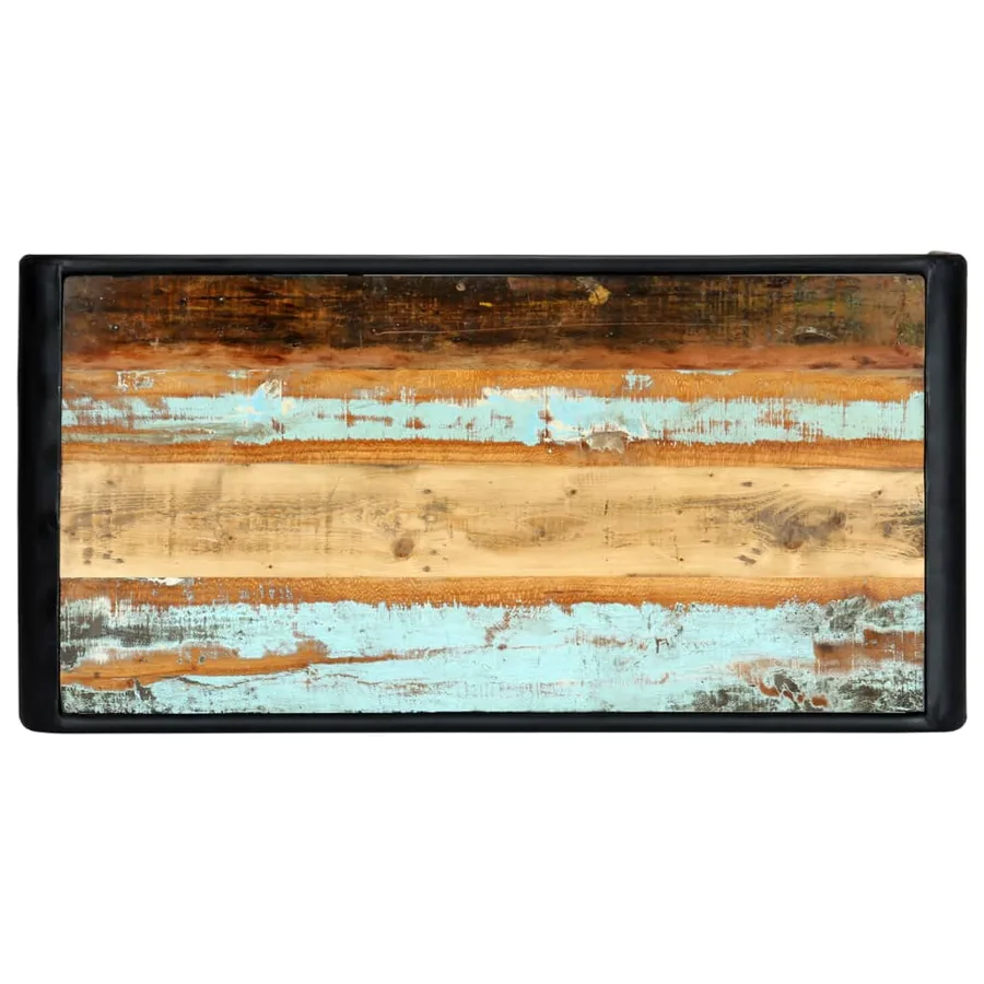 Table de salle à manger 118x60x76cm Bois de récupération massif - 4