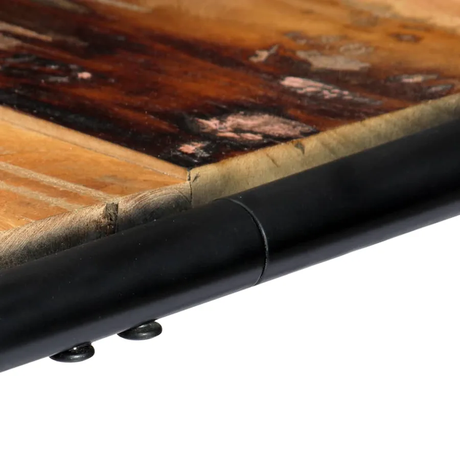 Table de salle à manger 118x60x76cm Bois de récupération massif - 6