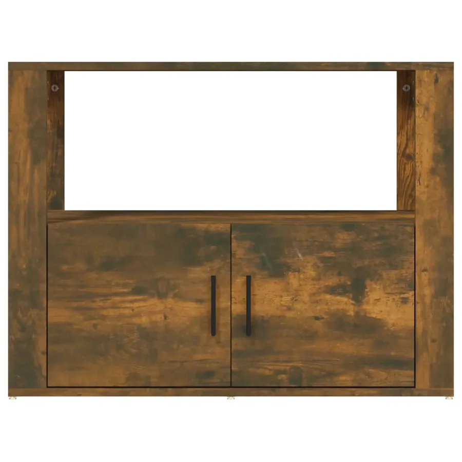Buffet Chêne fumé 80x30x60 cm Bois d'ingénierie - 6