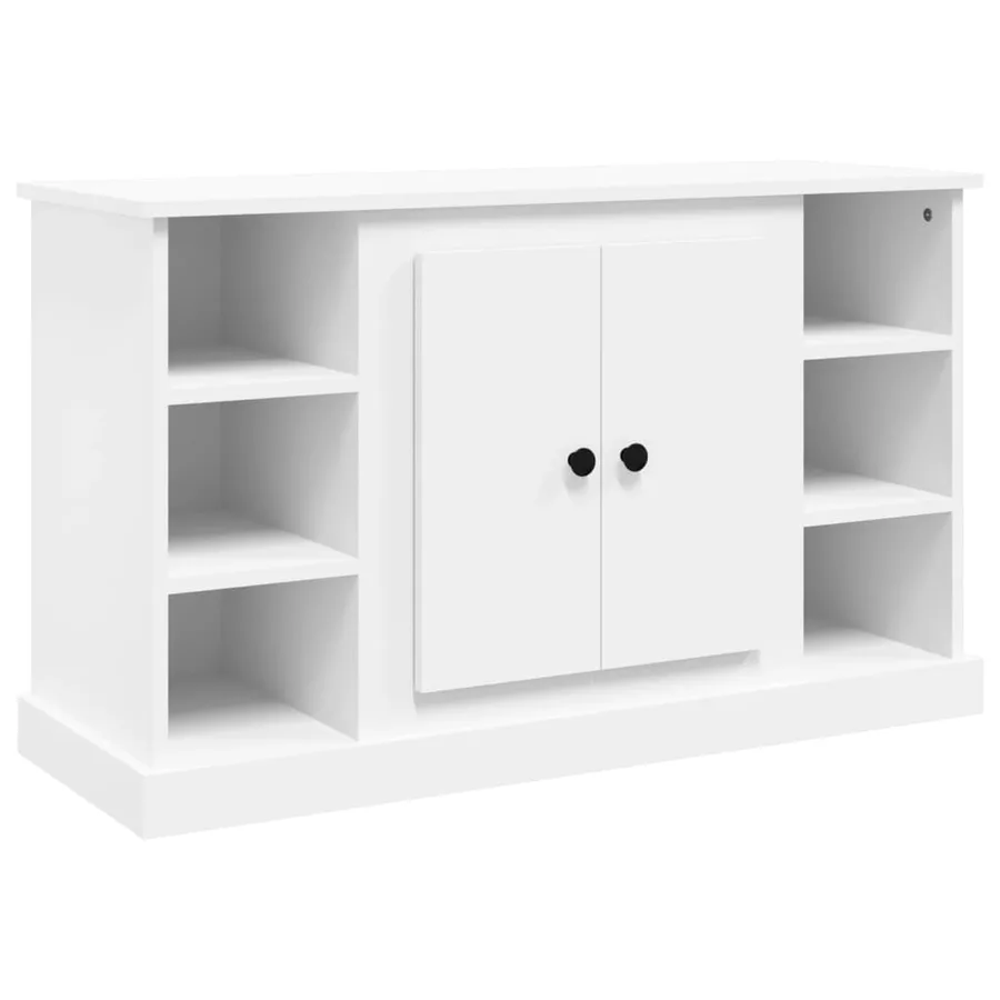 Buffet Blanc 100x35,5x60 cm Bois d'ingénierie - 2