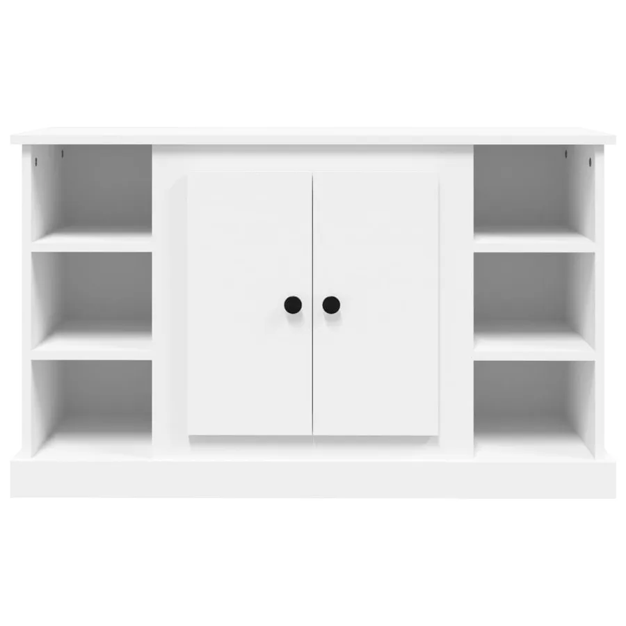 Buffet Blanc 100x35,5x60 cm Bois d'ingénierie - 6