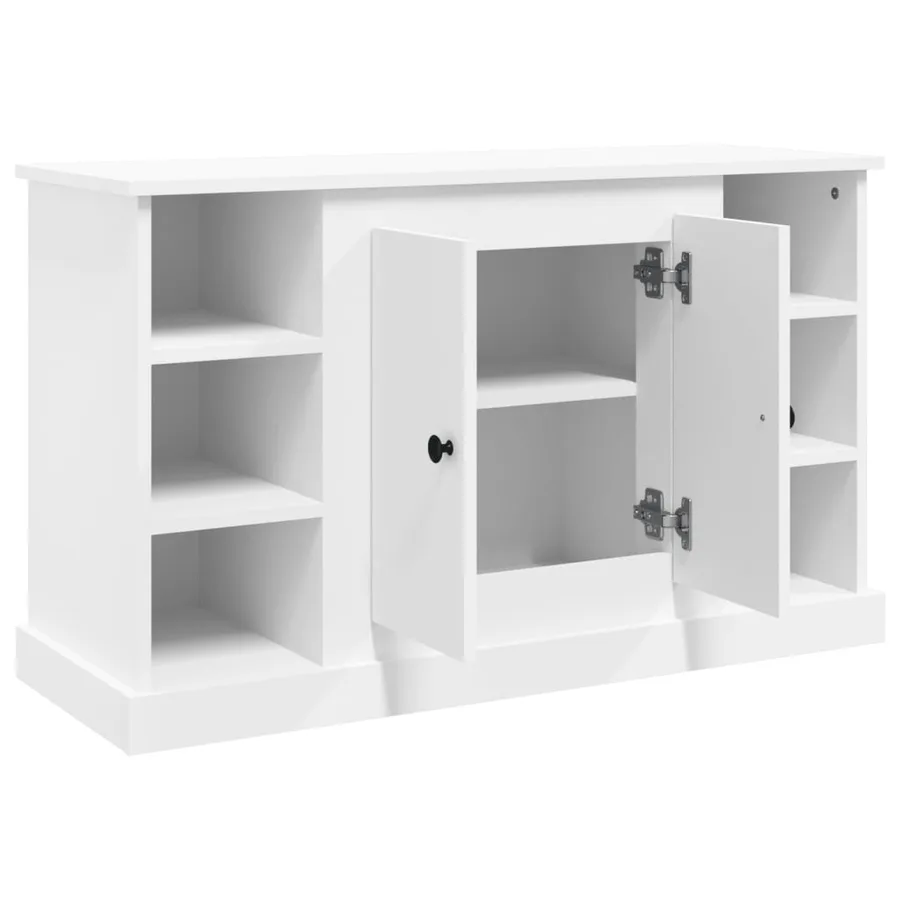 Buffet Blanc 100x35,5x60 cm Bois d'ingénierie - 8