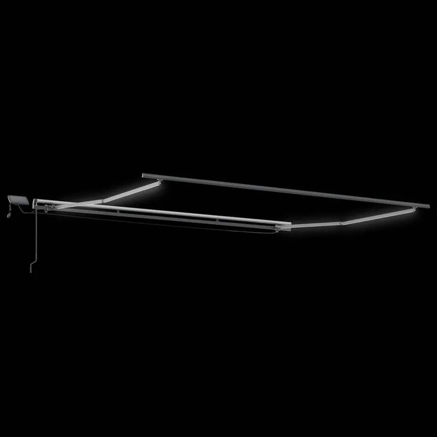 Cadre d'auvent Anthracite 500 × 350 cm Aluminium - 5