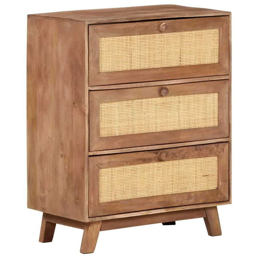 Buffet 61x35x76 cm Bois de manguier massif - 10