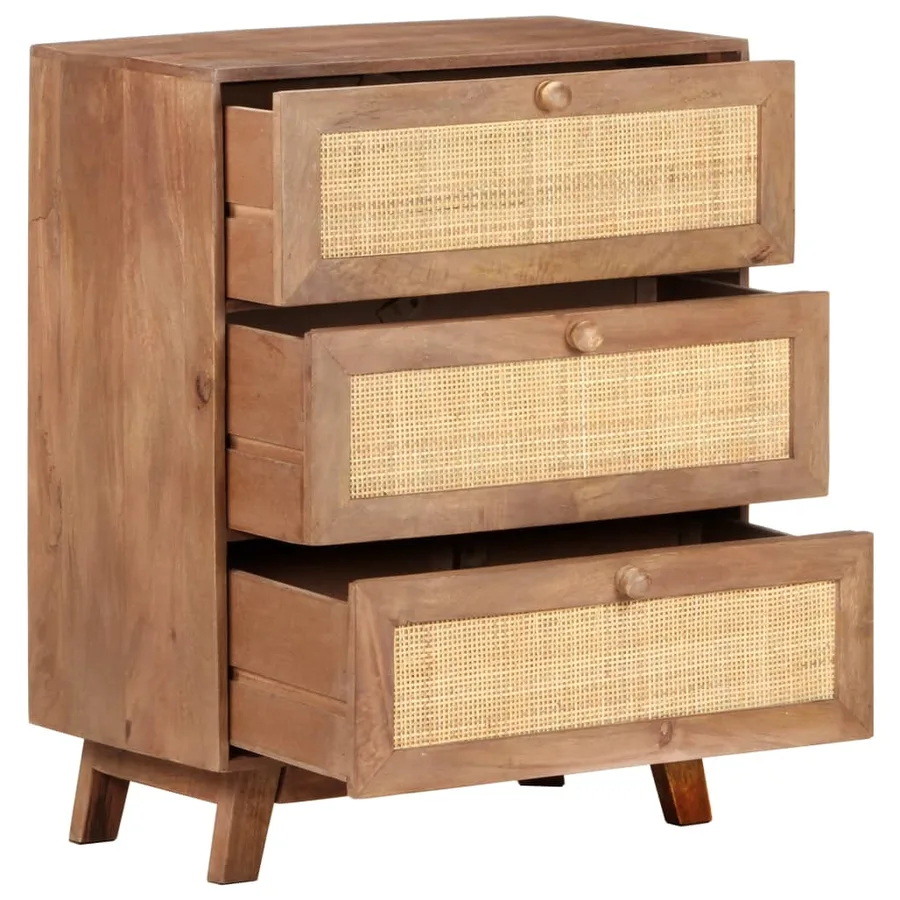 Buffet 61x35x76 cm Bois de manguier massif - 4