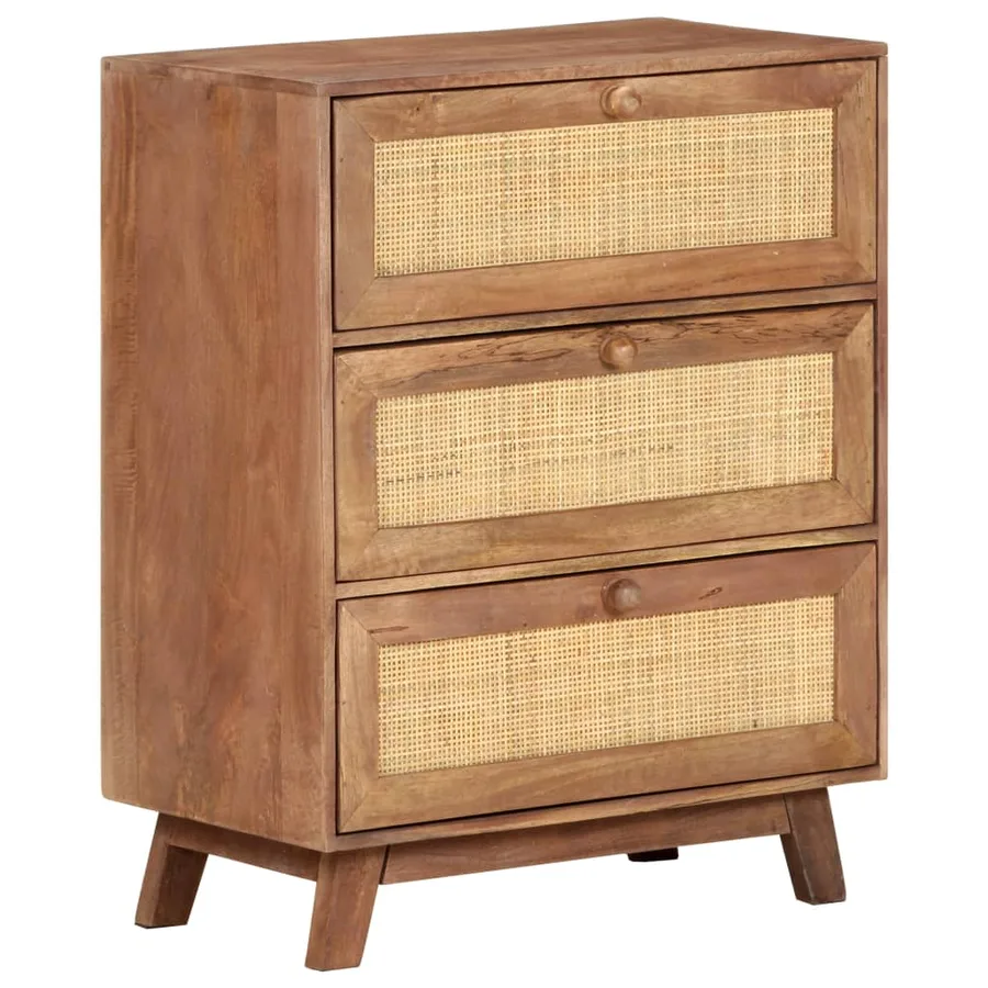 Buffet 61x35x76 cm Bois de manguier massif - 9