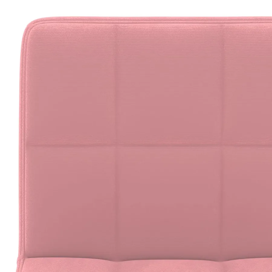 Tabourets de bar lot de 2 rose velours - 8