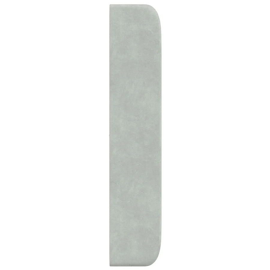 Oreille de tête de lit Gris clair 80 x 16 x 4 cm Velours - 7
