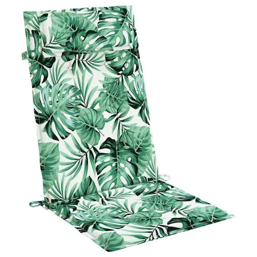 Coussins de chaise à dossier haut lot de 6 modèle de feuille - 5