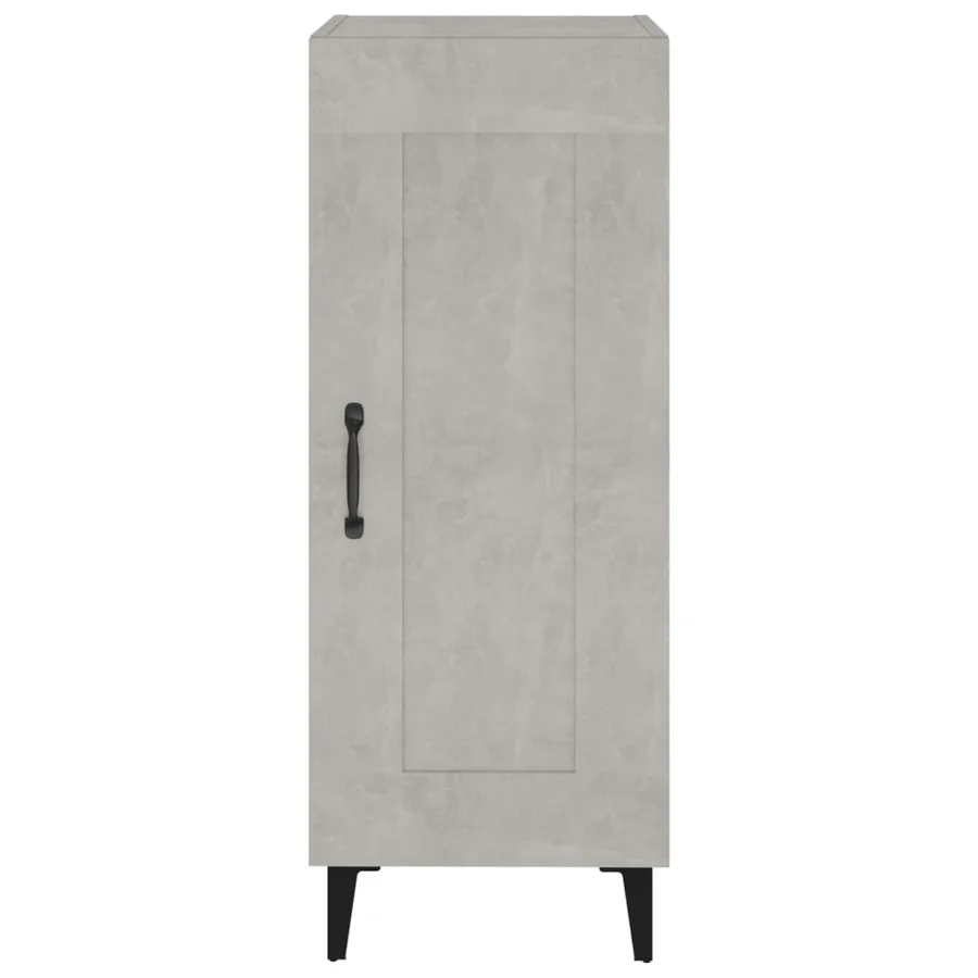 Buffet Gris béton 34,5x34x90 cm Bois d'ingénierie - 5