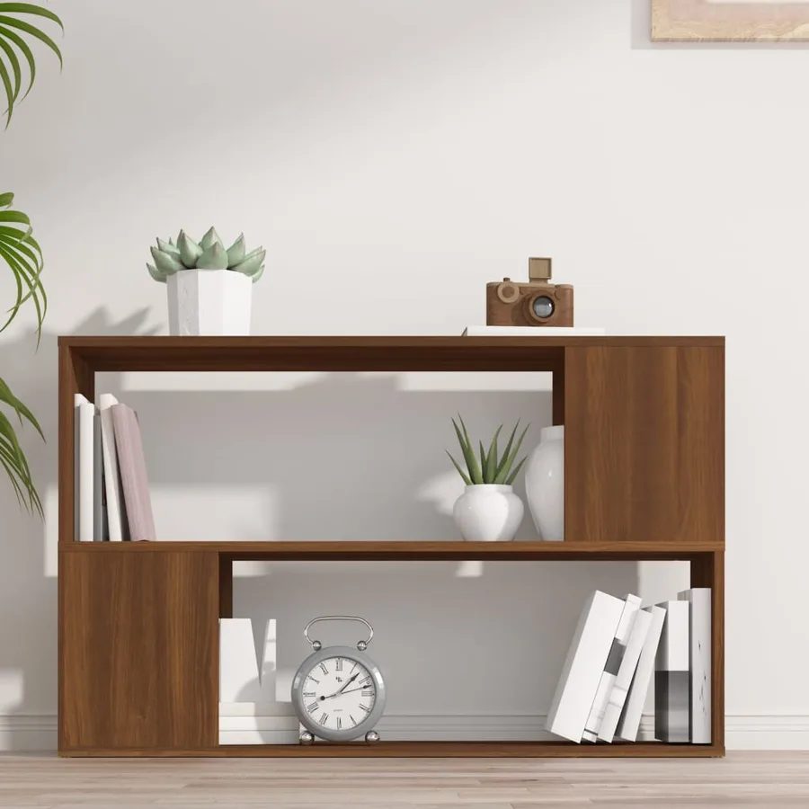 Bibliothèque Chêne marron 100x24x63 cm Bois d'ingénierie - 3