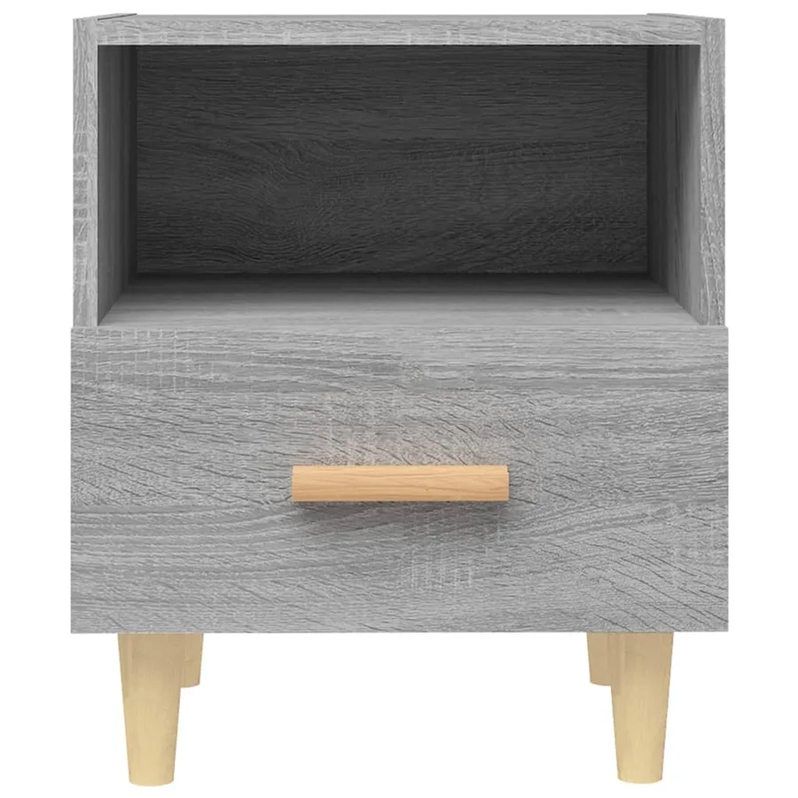 Tables de chevet 2 pcs Sonoma gris 40x35x47 cm - 4