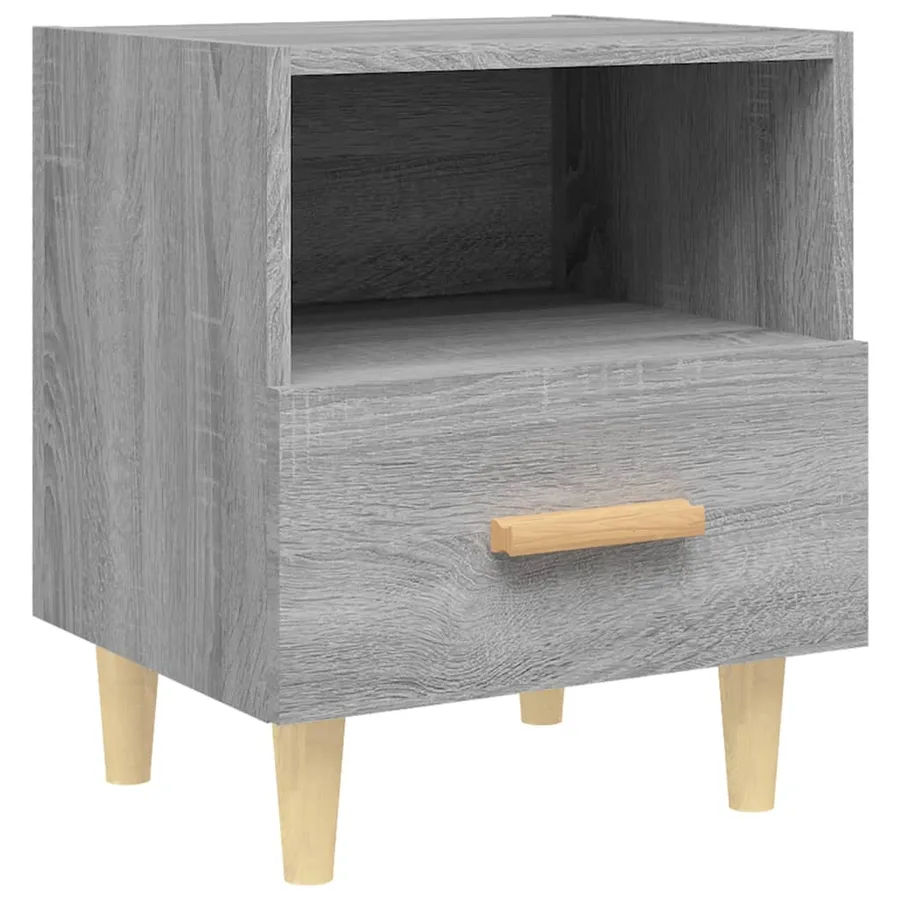 Tables de chevet 2 pcs Sonoma gris 40x35x47 cm - 5