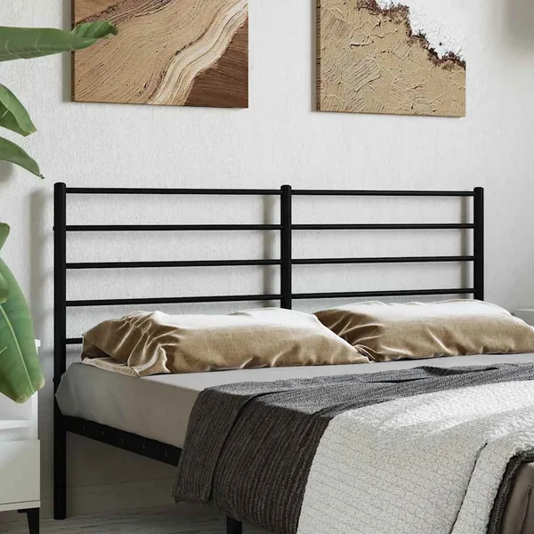Tête de lit de remplacement métal noir 120 cm