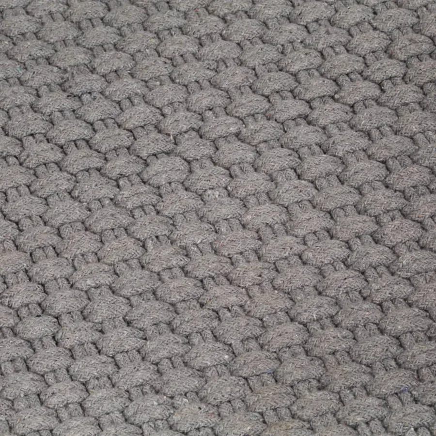 Tapis rectangulaire Gris 160x230 cm Coton - 5