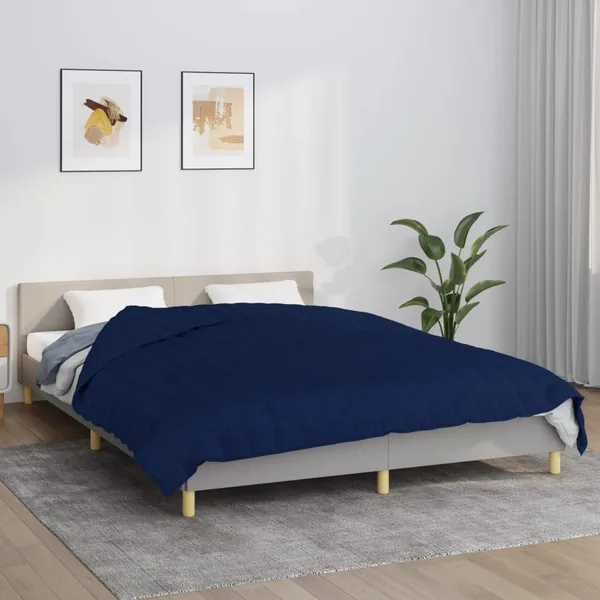 Couverture lestée Bleu 200x230 cm 13 kg Tissu