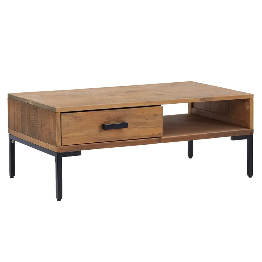 Table basse 90x50x35 cm Bois de pin massif - 2