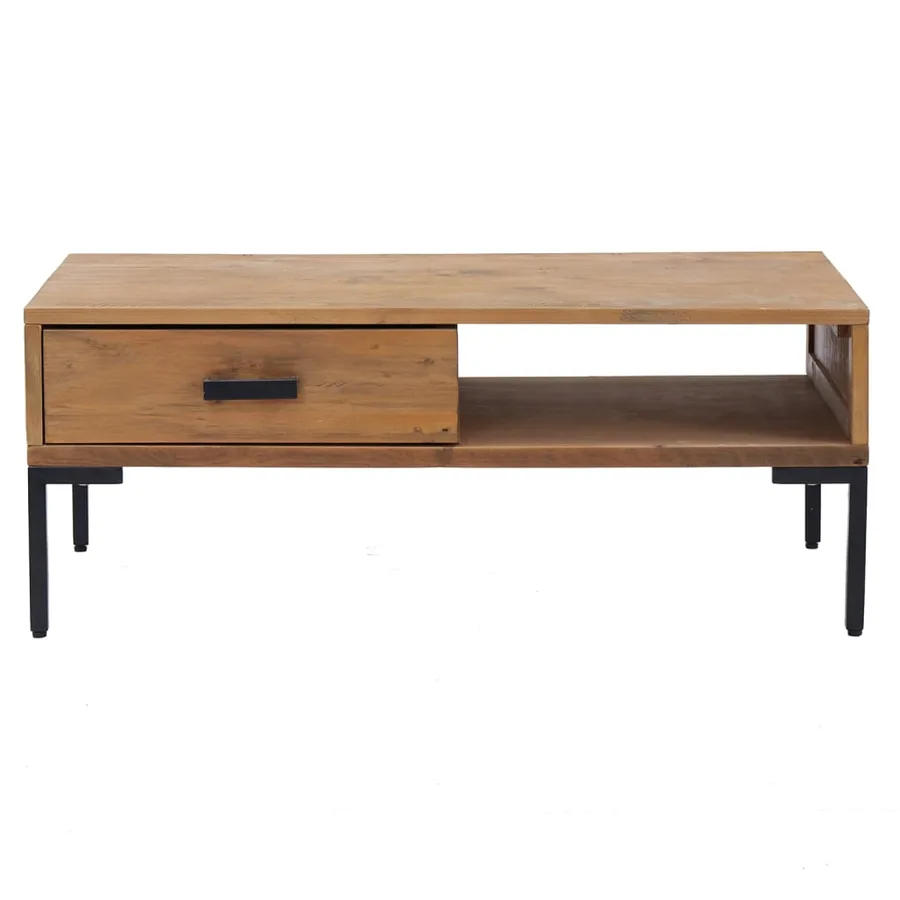 Table basse 90x50x35 cm Bois de pin massif - 3