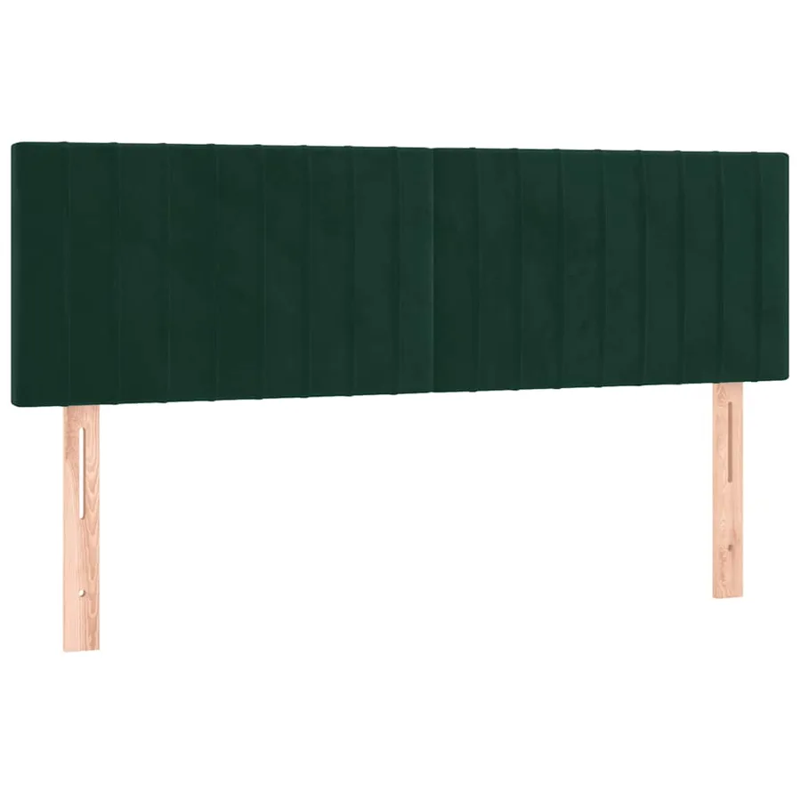 Sommier à lattes de lit avec matelas LED Vert foncé 140x190 cm - 7
