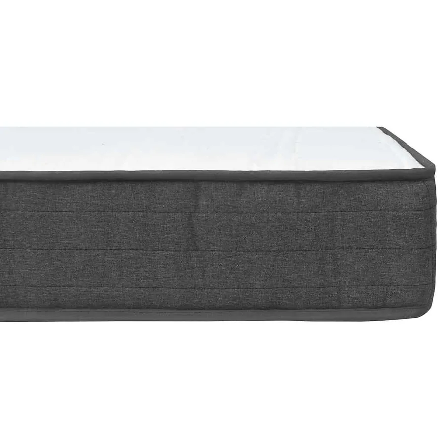 Sommier à lattes de lit Gris foncé Tissu 200x200 cm - 8