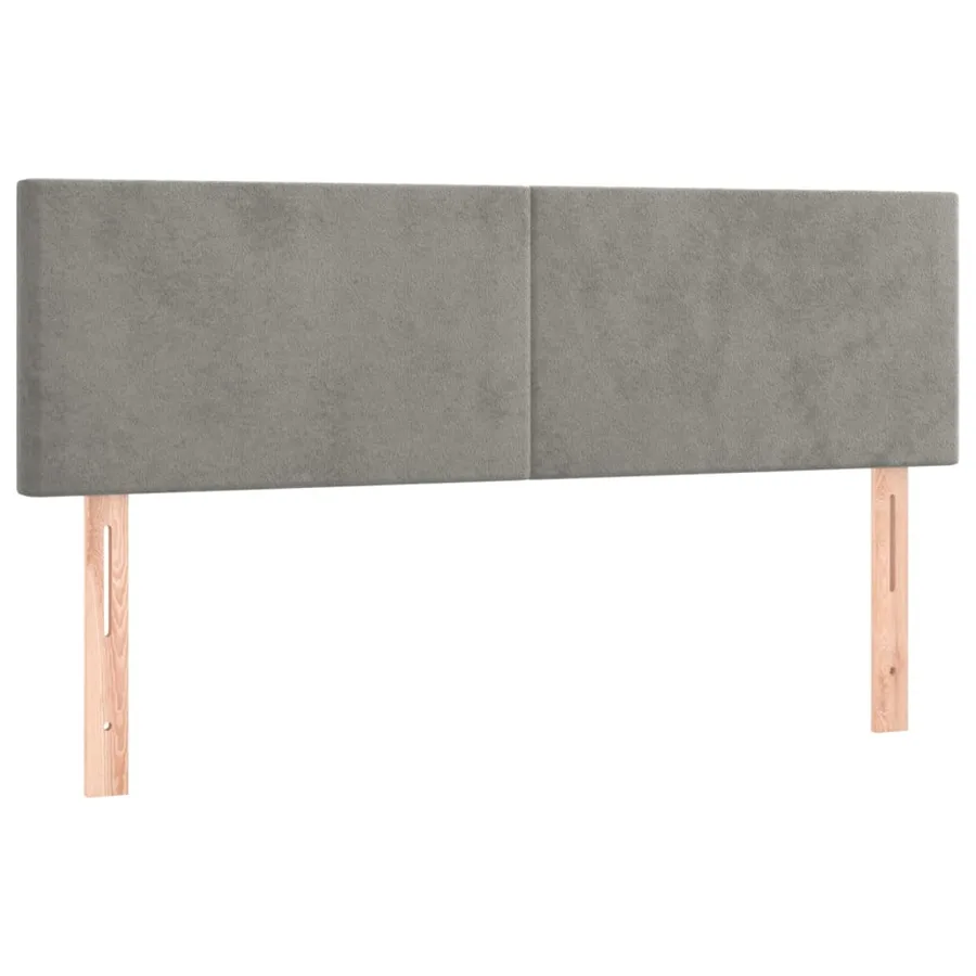 Sommier à lattes de lit avec matelas LED Gris clair 140x190 cm - 7