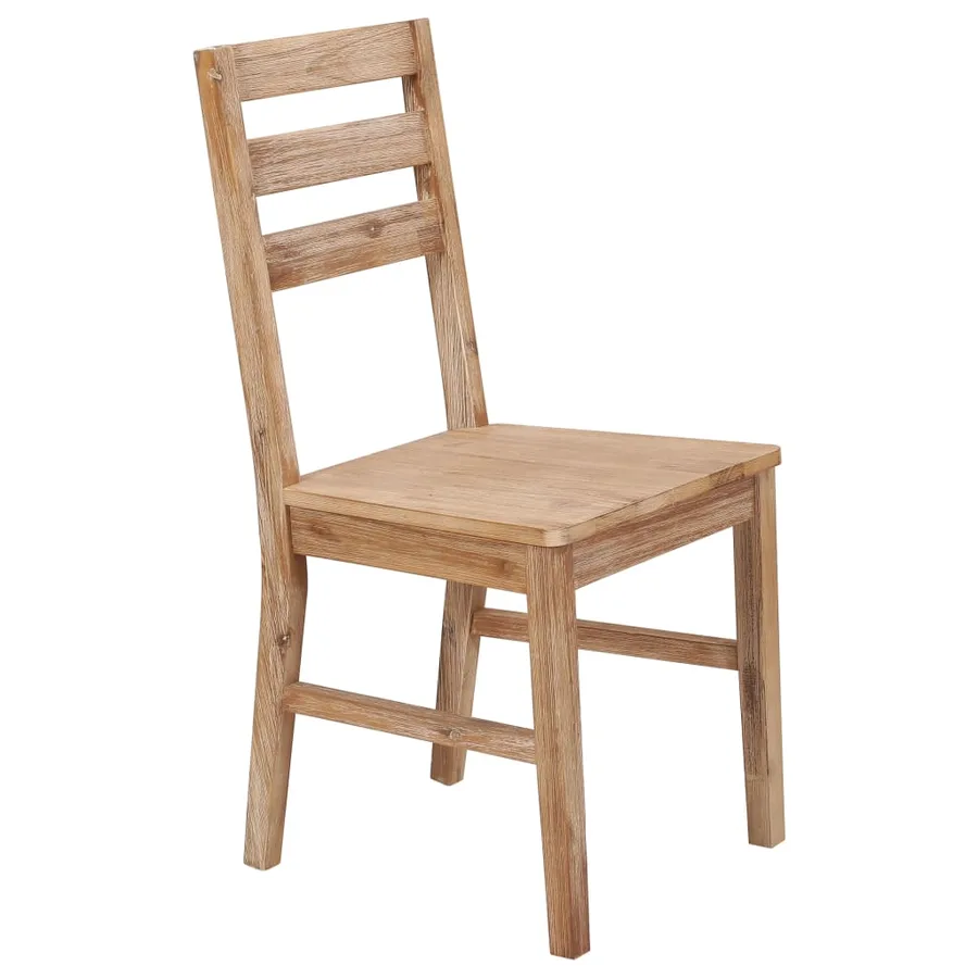 Chaises à manger lot de 6 bois d'acacia massif - 2