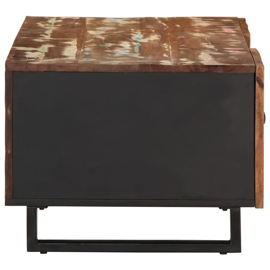 Table basse 100x54x40 cm bois de récupération et d'ingénierie - 5