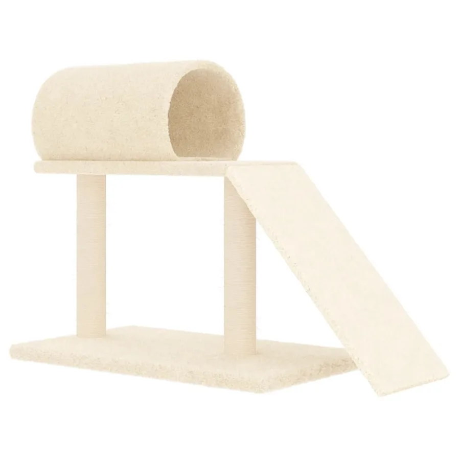 Arbres à chat avec tunnel et échelle crème 55,5 cm - 2