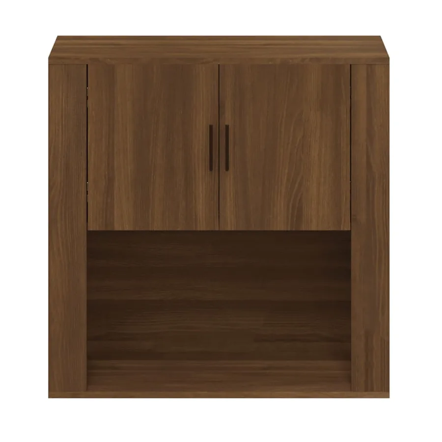 Armoire murale Chêne marron 80x33x80 cm Bois d'ingénierie - 3