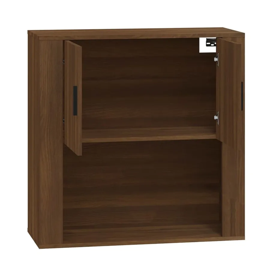 Armoire murale Chêne marron 80x33x80 cm Bois d'ingénierie - 4