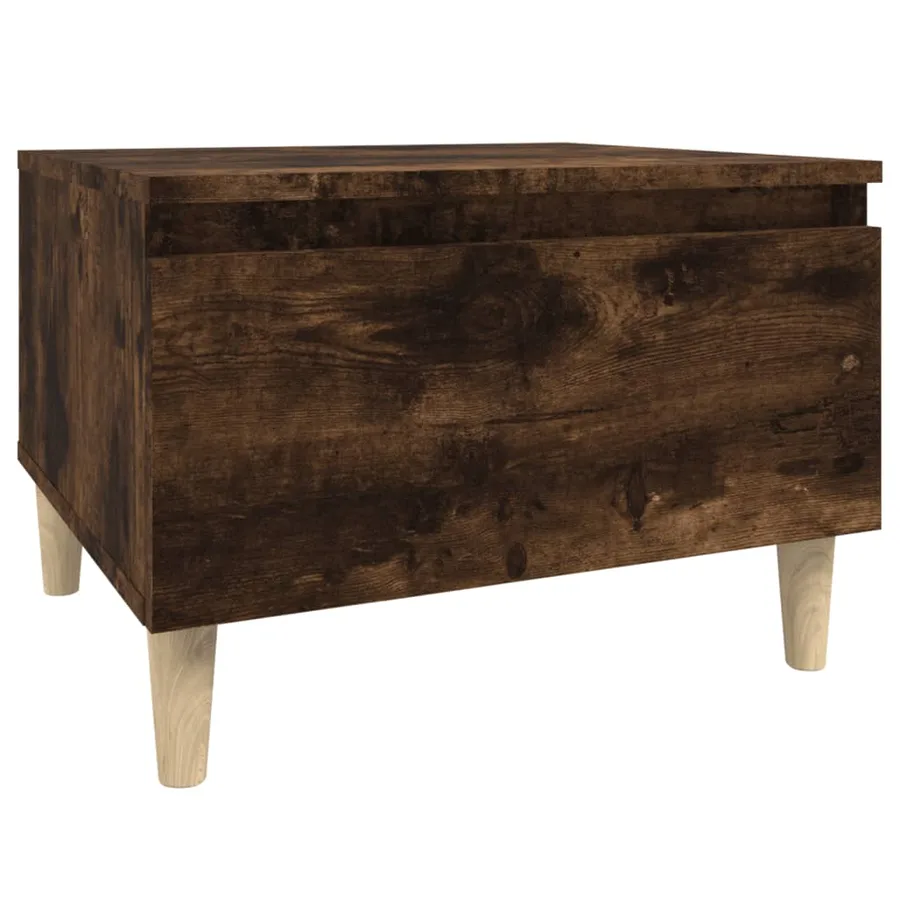 Table d'appoint Chêne fumé 50x46x35 cm Bois d'ingénierie - 2