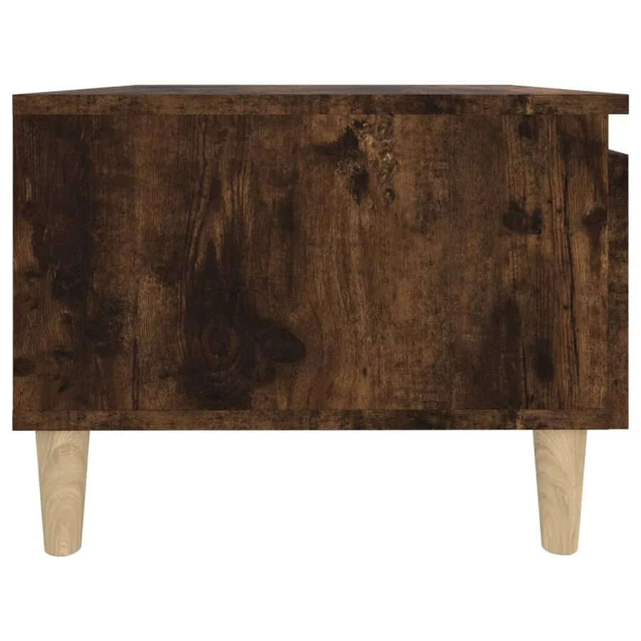 Table d'appoint Chêne fumé 50x46x35 cm Bois d'ingénierie - 8