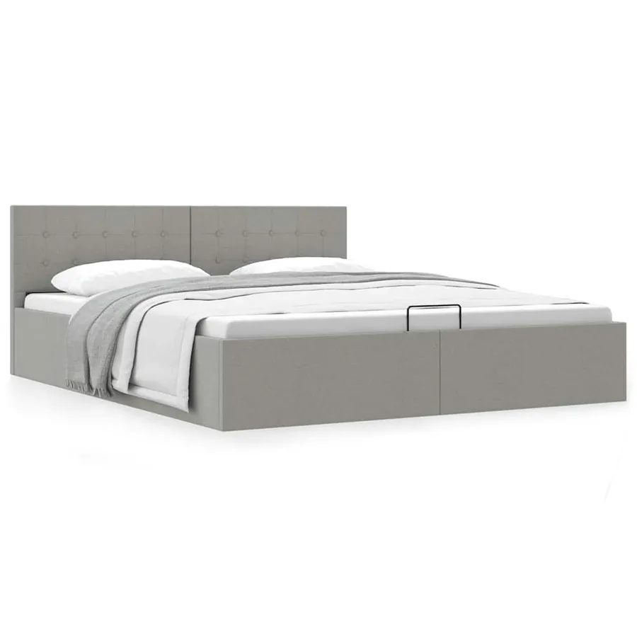 Cadre de lit à rangement hydraulique sans matelas 180x200 cm