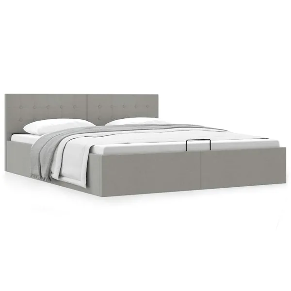 Cadre de lit à rangement hydraulique sans matelas 180x200 cm