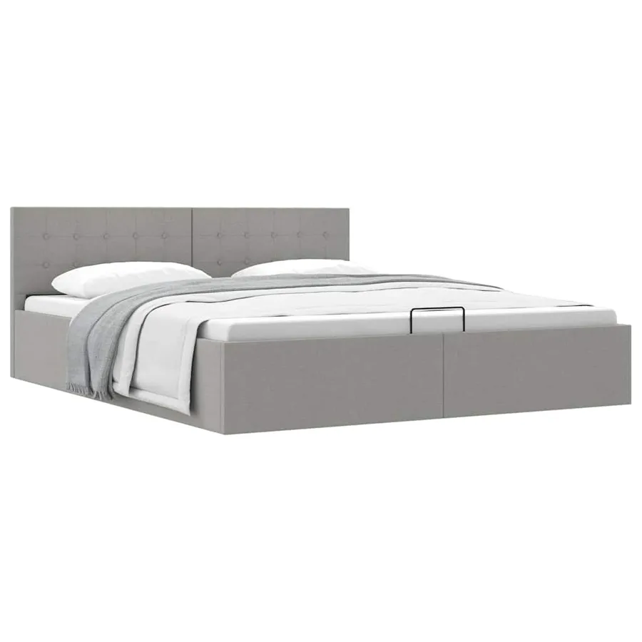 Cadre de lit à rangement hydraulique sans matelas 180x200 cm - 2