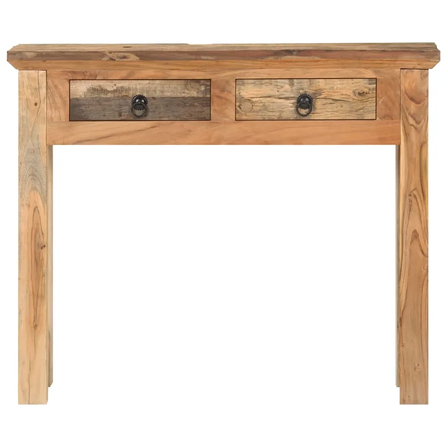 Table console 90,5x30x75 cm Bois d'acacia et de récupération - 2