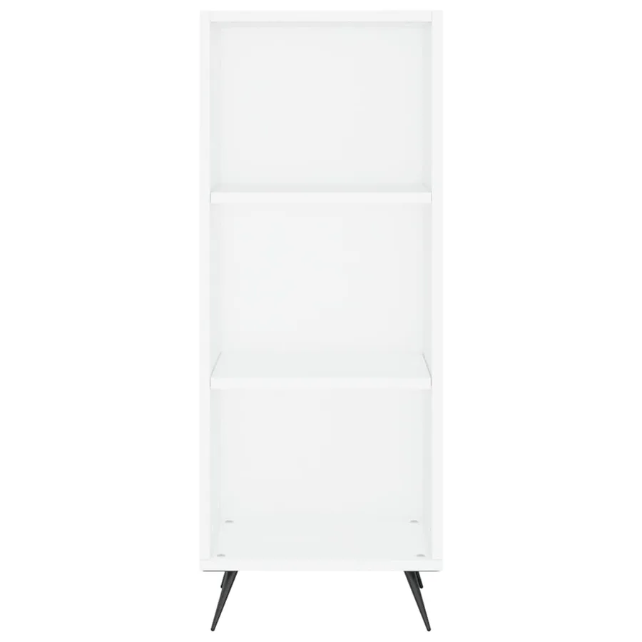 Buffet haut Blanc 34,5x34x180 cm Bois d'ingénierie - 6