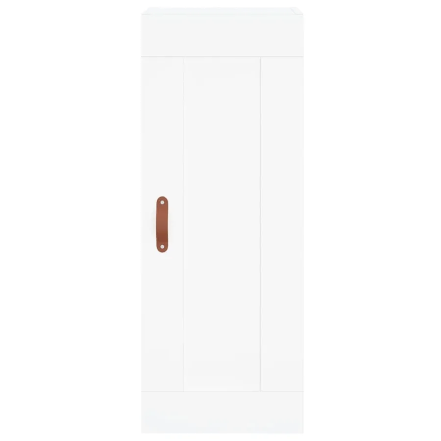 Buffet haut Blanc 34,5x34x180 cm Bois d'ingénierie - 7