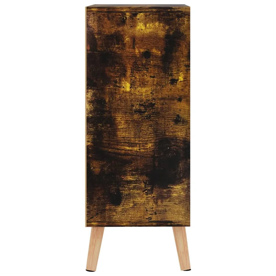 Buffet chêne fumé 60x30x72 cm bois d'ingénierie - 4