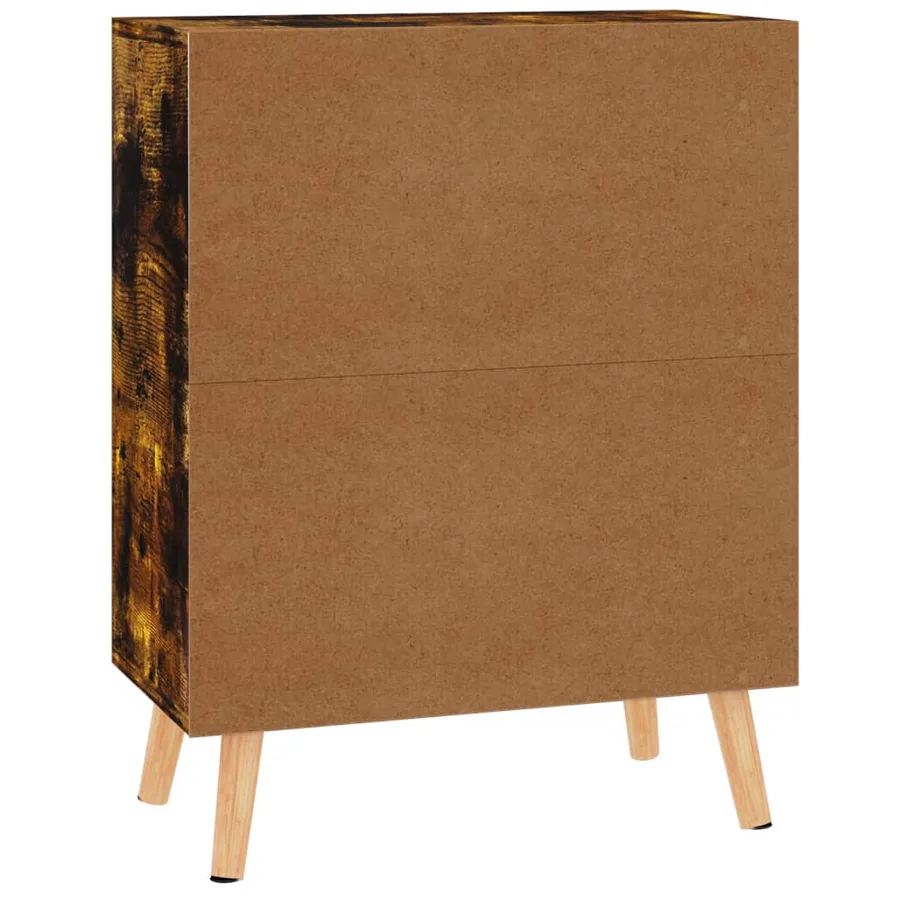 Buffet chêne fumé 60x30x72 cm bois d'ingénierie - 6