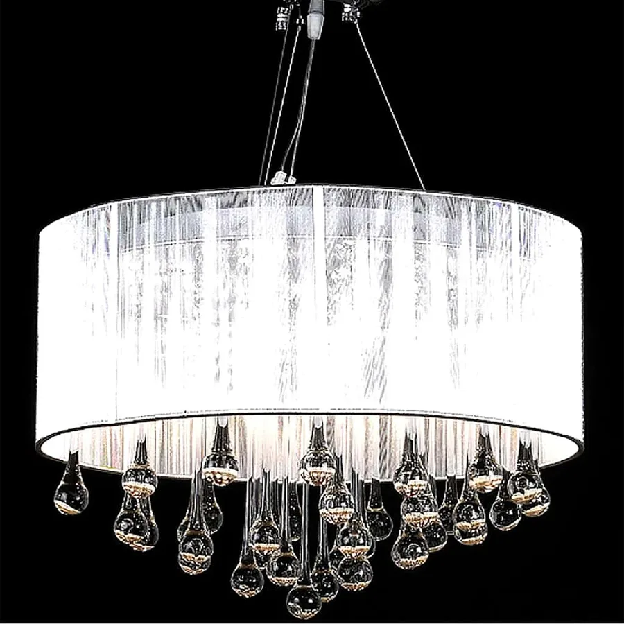 Lustre avec 85 cristaux Blanc - 2