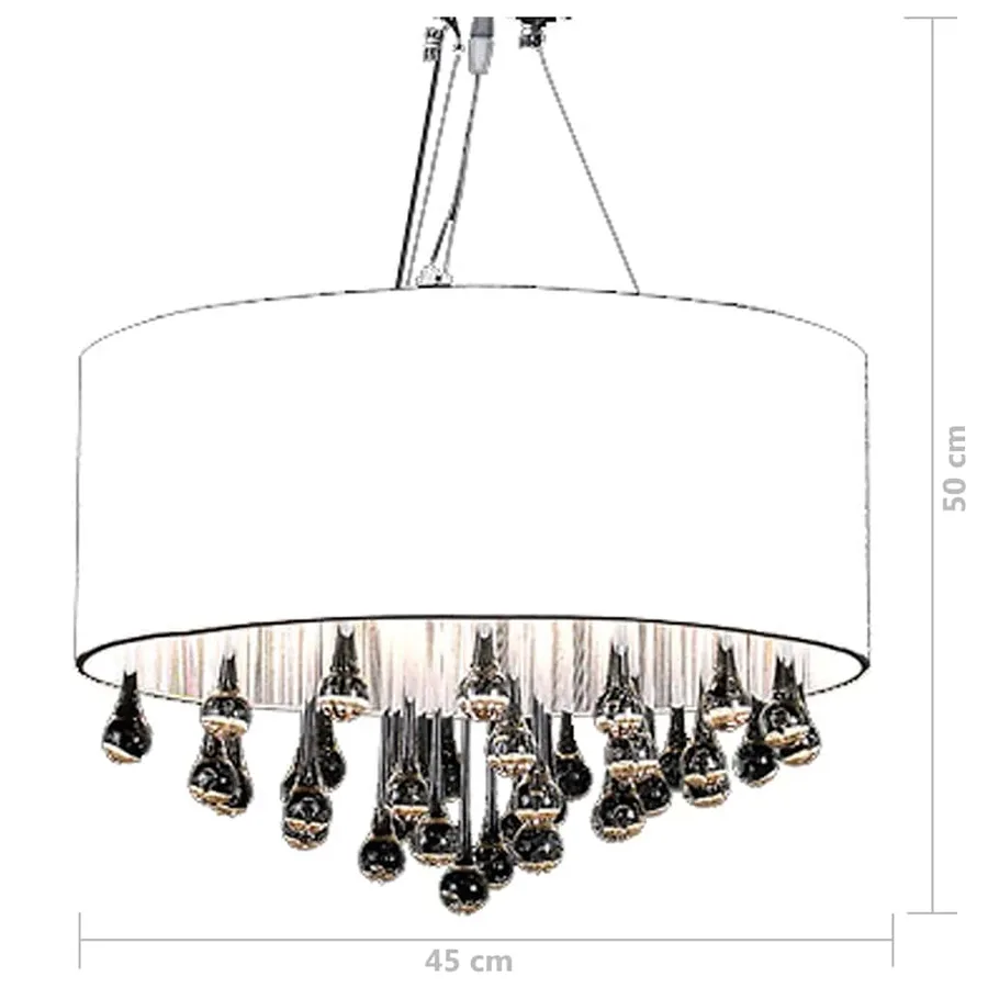 Lustre avec 85 cristaux Blanc - 4