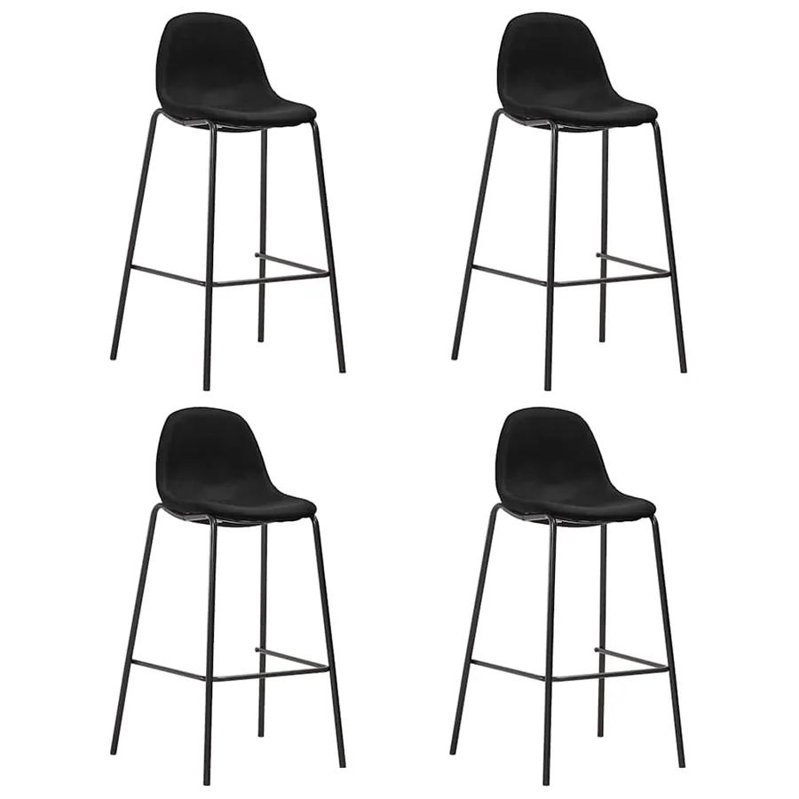 Ensemble de bar 5 pcs Tissu Noir - 2