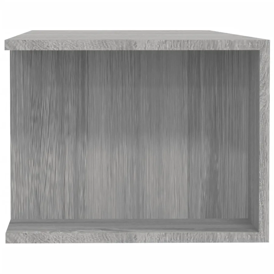 Meuble TV avec lumières LED sonoma gris 135x39x30 cm - 5