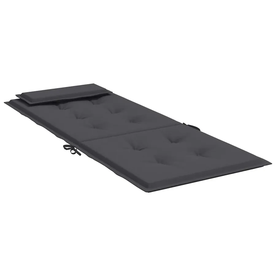 Coussins de chaise à dossier haut lot de 2 anthracite - 6