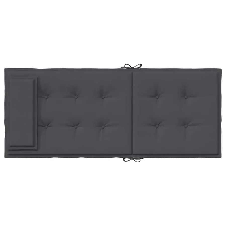 Coussins de chaise à dossier haut lot de 2 anthracite - 7