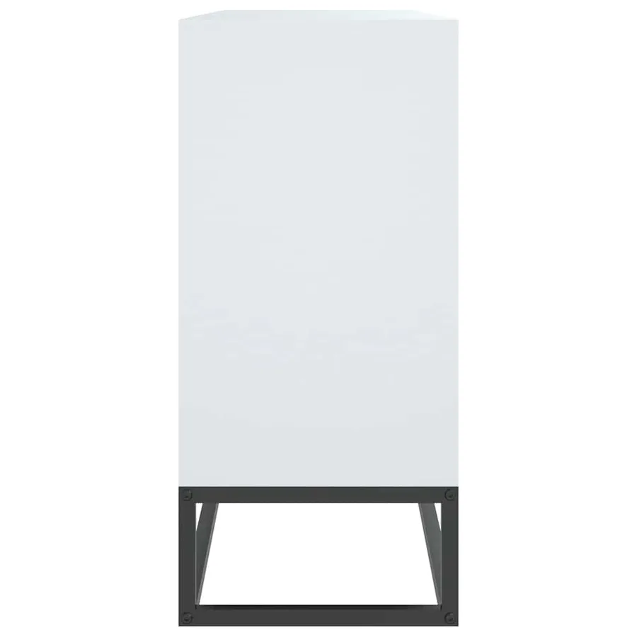 Buffet blanc 105x30x65 cm bois d'ingénierie - 6